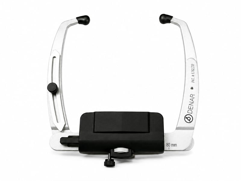Denar facebow used for transferring bite registration to a semi-adjustable articulator